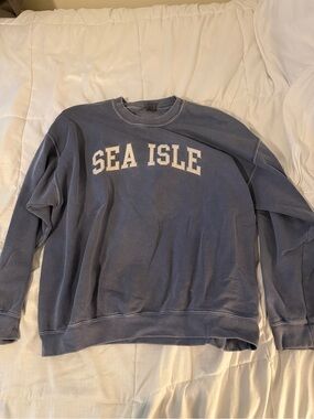 Sea Isle Blue Crewneck Sweatshirt - Unbranded